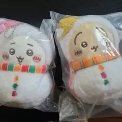 【ちいかわ】エニマイくじ E賞 ちいかわ 雪だるまマスコット 2個セット