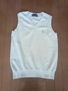 EAST BOY ホワイト Vネック スクールベスト