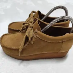 CLARKS Wallacraft Bee oaks 厚底 スエード UK5