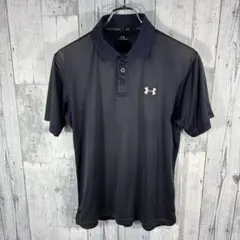 UNDER ARMOUR ゴルフ メンズMサイズ 半袖ポロシャツ ブラックのサムネイル