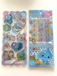 しずくちゃん　ウォーターシール　おはじきシール