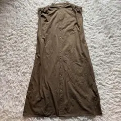 MACPHEE ストライプ バンドカラーシャツワンピース36 トゥモローランド