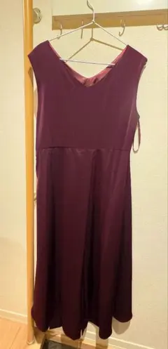 A.R　Dorry Doll　パーティードレス　フレア　マキシ丈　ボルドー