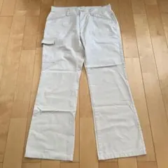 adidas ホワイト カーゴパンツ