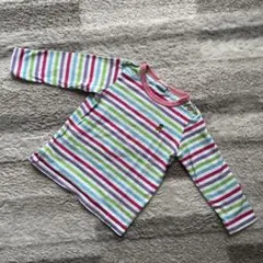 MIKIHOUSE ミキハウス ボーダー 長袖 ロンT Tシャツ カットソー