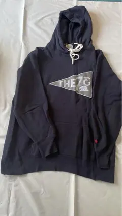 73R ネイビー フード付きパーカー　X L