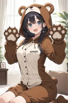 m759 AIイラスト　かわいい　A4ポスター