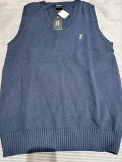 レディース　ベスト　ネイビー