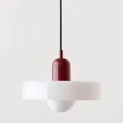 ◉※後右1048 未使用保管品 ガラスペンダントライト LED電球付きのサムネイル