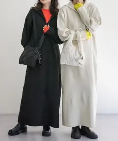 【極美品】mystic　ミスティック　ハーフジップ　ロングニット　ワンピース