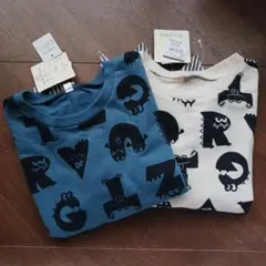 【新品未使用】西松屋　 長袖カットソー 2点セット①