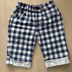 ikka チェック柄 ハーフパンツ 150