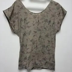 鳥と植物柄 半袖カットソー ベージュ系　PAUL&JOE SISTERのサムネイル