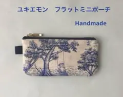 ☆キャットガーデン☆ベージュ☆ハンドメイドポーチ☆ユキエモン☆猫柄