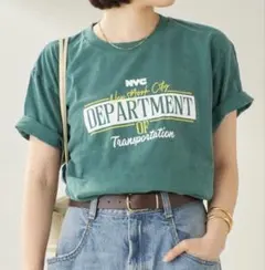Plage グッドロックスピード　NYC PRINT Tシャツ　グリーンのサムネイル