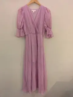 H＆M 薄紫色 ラップスタイル ワンピース サイズ36