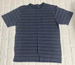 [美品]TOROY ネイビー ボーダーTシャツ 半袖 Mサイズのサムネイル