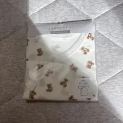 ベビー短肌着 クマ柄 60-70cm
