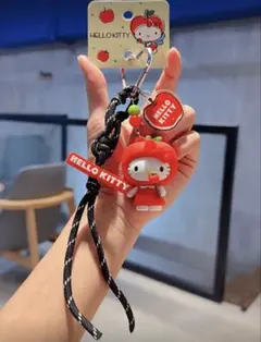 HELLO KITTY リンゴキーホルダー