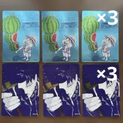 ナツコミ メタリックカード ルフィ スイカ × 3 カグラバチ×3 - メルカリ