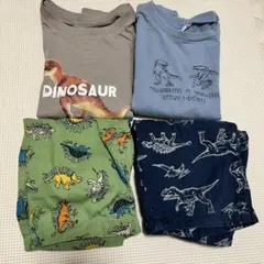 breezeブリーズ　恐竜　Tシャツ　ハーフパンツ　110 ノーブランドあり