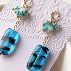 ฅ❤️ ねこ 猫 レジン さくらんぼ 花 りぼん ピアス イヤリング