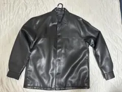 NANO UNIVERSE ブラックレザージャケット