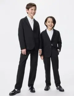 UNIQLO ジャージージャケットパンツセット/フォーマル　ネイビー　160のサムネイル
