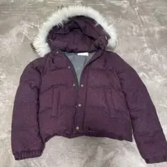 ships パープル ダウンジャケット サイズS WHITE DUCK DOWN