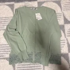 ef-de ミントグリーン カーディガン 9号