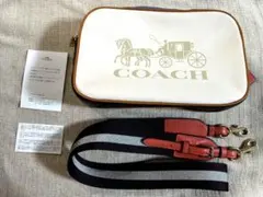 COACH M2011-3041 ショルダーバッグ レザー 白 美品 保存袋付き