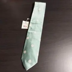 #834 Maker's Shirt 鎌倉 ネクタイ ミントグリーン ドット