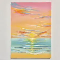 sunrise＊絵画 原画 風景画 海 空 朝日 夕日 ハワイ 沖縄 - メルカリ