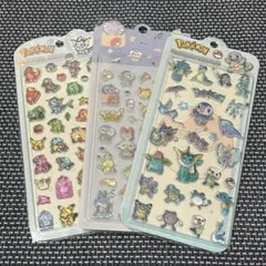 ポケモン クリスタルシール 3枚セット＋オマケ付き