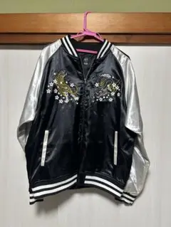 抜刀娘　流儀圧搾　スカジャン　リバーシブル　伊達穂乃果　真田結愛　和柄　刺繍 抜刀娘 流儀圧搾 スカジャン リバーシブル 伊達穂乃果 真田結愛