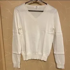 ユニクロ UNIQLO コットンカシミヤVネックセーター ニット カシミヤ