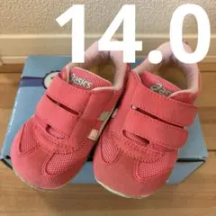 ASICS アシックス　スニーカー　ピンク　14.0cm 14.0 スクスク