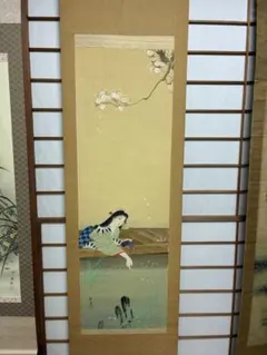 掛け軸 水墨画 日本画 梅 模写鑑定無し | Mercari
