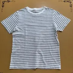 ボーダー 半袖 Tシャツ グレー ホワイト Sサイズのサムネイル