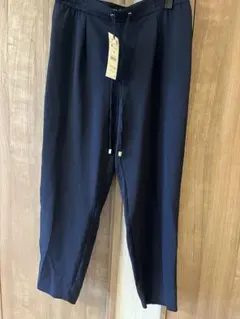 新品タグ付き ZARA イージーパンツ ネイビー M