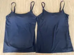 一枚試着のみ　ユニクロ　エアリズム 黒 ブラトップ　キャミソール S 2枚セット