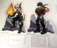 僕のヒーローアカデミア　一番くじアクリルスタンド　緑谷出久＆爆豪勝己