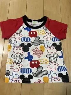Disney Baby ミッキーマウス 総柄 Tシャツ 90cmのサムネイル