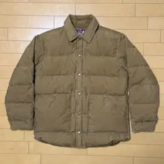 美品 THE NORTH FACE パープルレーベル コーデュロイダウン 茶 S