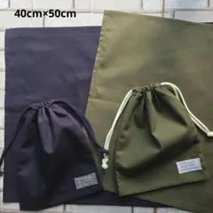 ハンドメイド、キッズランチョンマット&給食袋、子供ナフキンセット、小中学生、無地