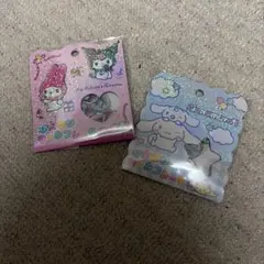 マイメロ　シナモロール　おはじきフレークシール　ステッカー