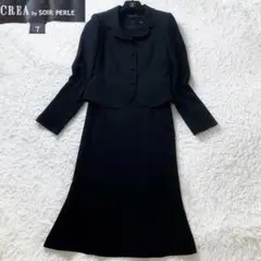 美品 東京ソワール CREA フォーマル セット ワンピーススーツ 高級礼服