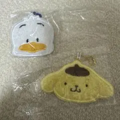 サンリオ ガチャラグマット風キーホルダー ポムポムプリン　ポックル
