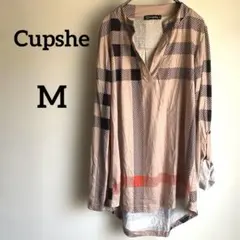Cupshe チェック柄 長袖シャツ 【M】