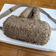 【美品】ファーリーショルダーバッグ　gu